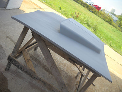 1969 Barracuda Hemi Super Stock Bolt-On Fiberglass Hood (Hood With Hemi Scoop Installed) - Glasstek H7062 - view 2