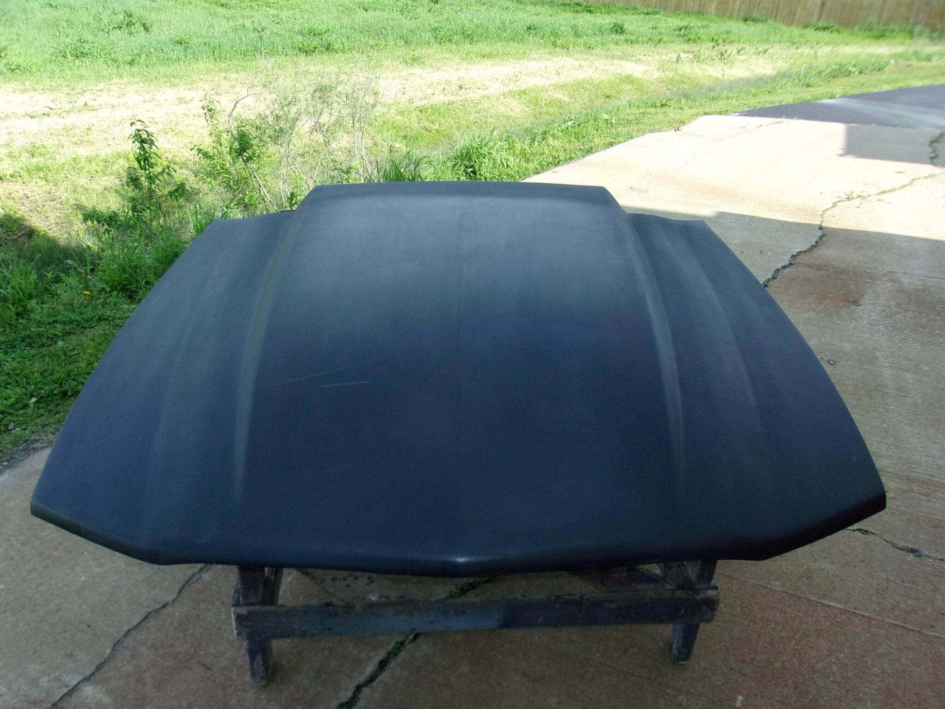 2005-2009 Mustang Gt500 2 1/2" Cowl Stock Sized Bolt-On Fiberglass Hood - Glasstek H9092 product image
