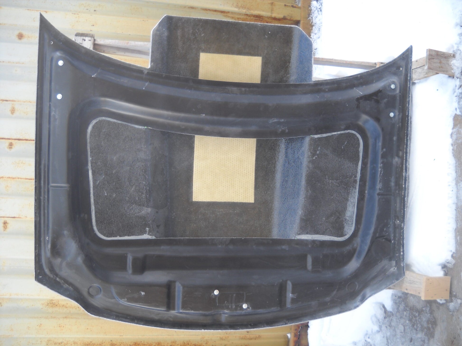 1997-2003 Ford F 150 5" Sunoco Style Bolt-On Fiberglass Hood - Glasstek H9099 - view 3