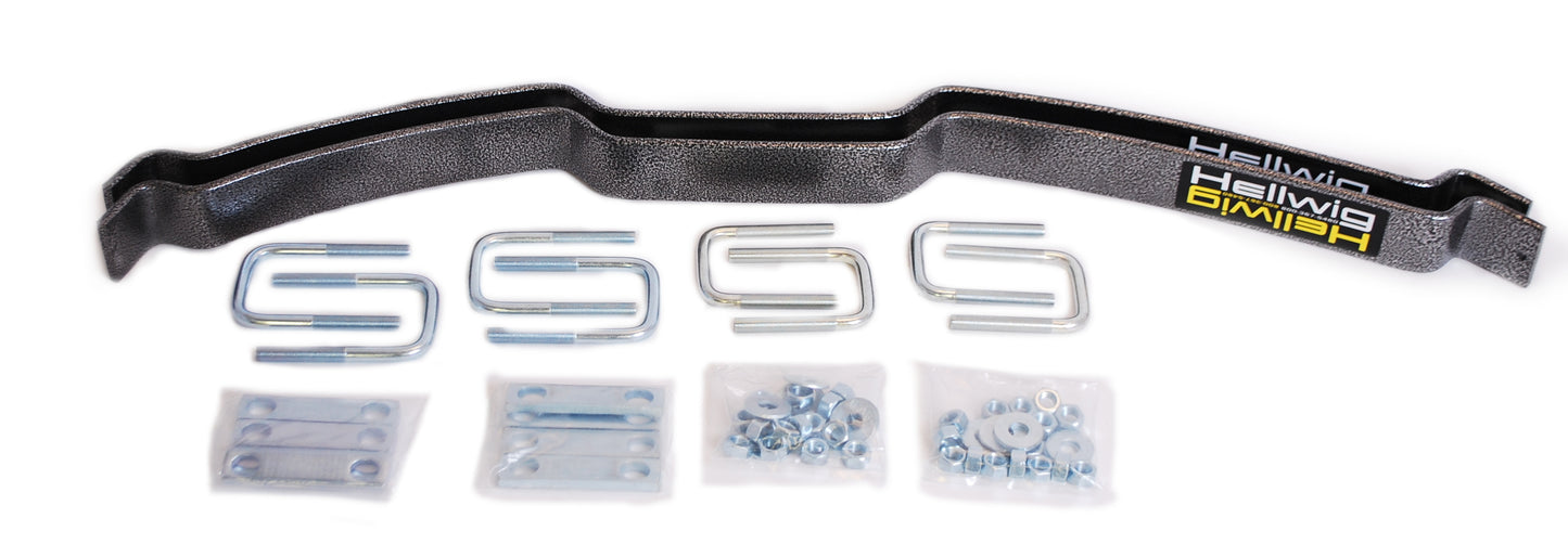 Hellwig Helper Spring Kit - EZ-990 - Add-A-Leaf - Stock Height - Rear - Steel - Silver Powder Coat - Various