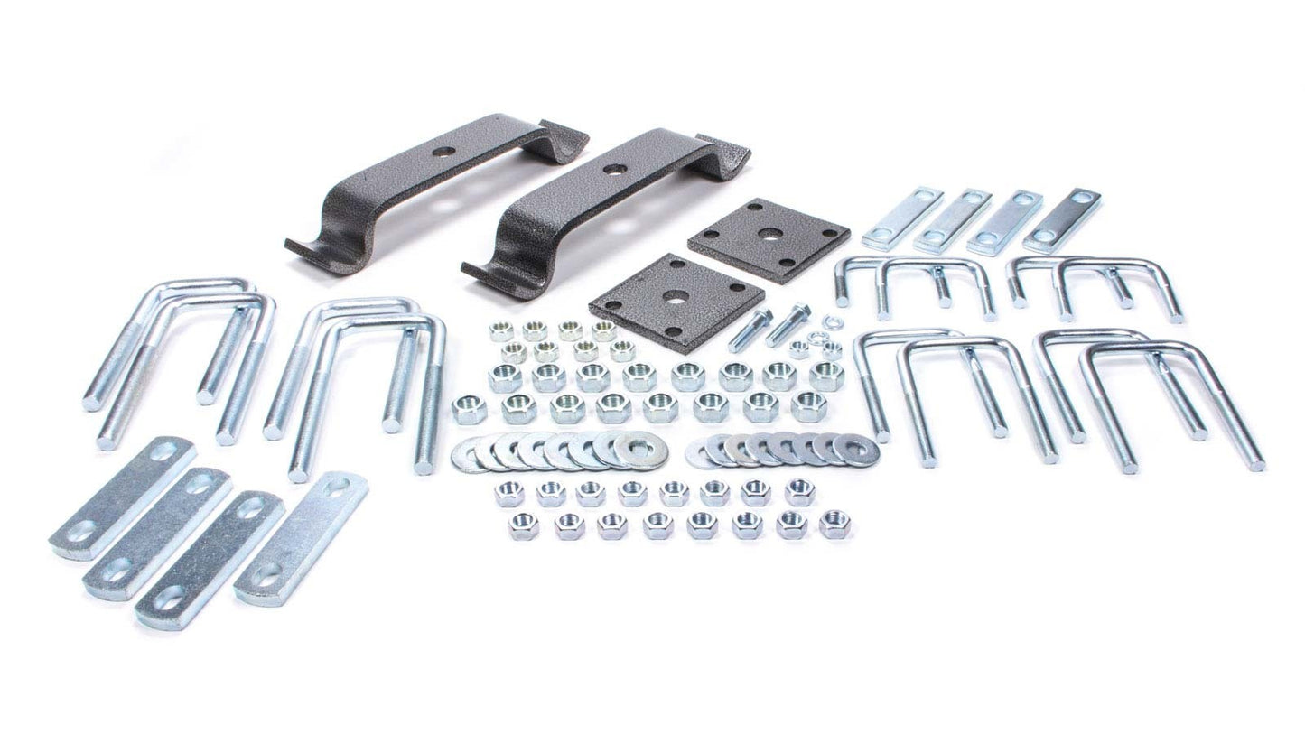 Hellwig Helper Spring Mounting - Steel - Silver Powder Coat - LP-25 - Various Applications - Kit
