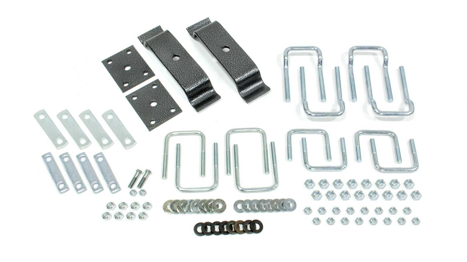 Hellwig Helper Spring Mounting - Steel - Silver Powder Coat - LP-25 - Ford Fullsize Truck 2011-13 - Kit
