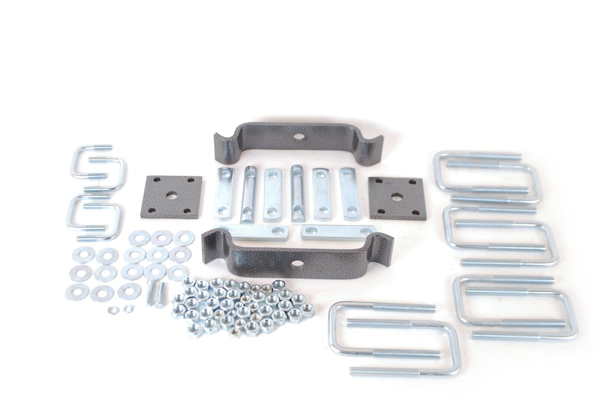 Hellwig Helper Spring Mounting - Steel - Silver Powder Coat - LP-25 / LP-35 - Ford Fullsize Van 1999-2019 - Kit