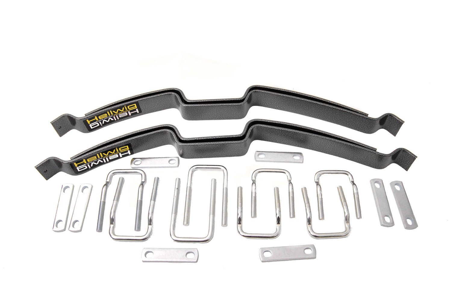 Hellwig Helper Spring Kit - Silent Support System - Add-A-Leaf - Stock Height - Rear - Steel - Silver Powder Coat -