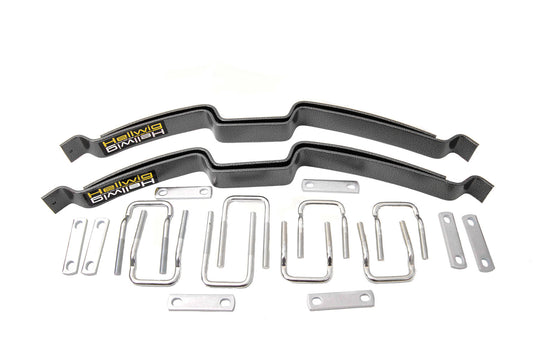 Hellwig Helper Spring Kit - Silent Support System - Add-A-Leaf - Stock Height - Rear - Steel - Silver Powder Coat -