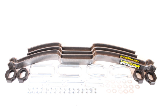 Hellwig Helper Spring Kit - Pro - Add-A-Leaf - Stock Height - Rear - Steel - Silver Powder Coat - Various Applications