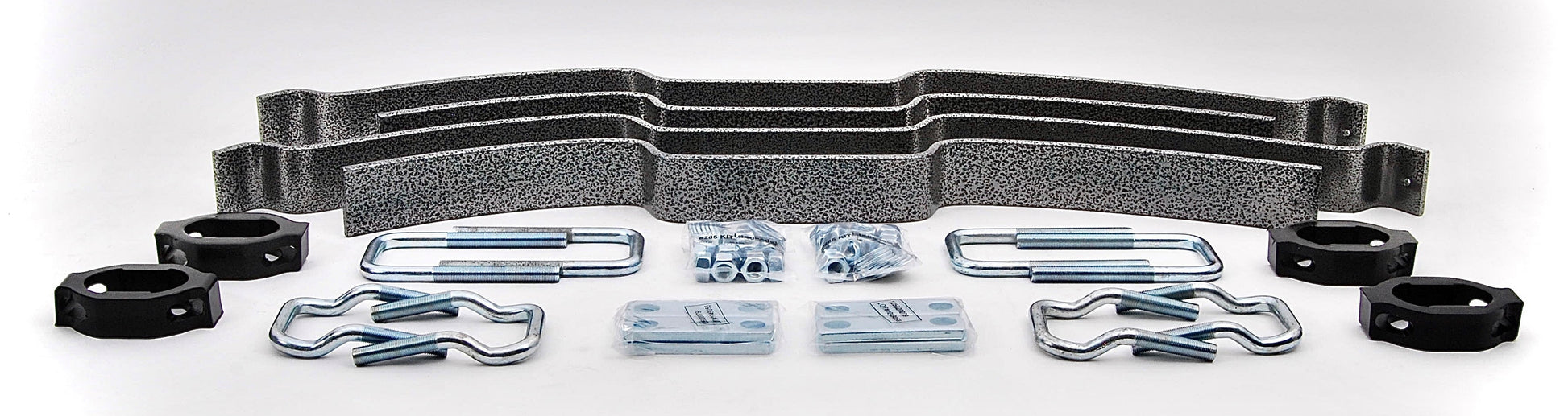 Hellwig Helper Spring Kit - Pro - Add-A-Leaf - Stock Height - Rear - Steel - Silver Powder Coat - GM Fullsize Truck