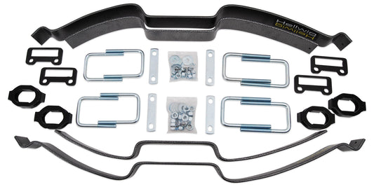 Hellwig Helper Spring Kit - Pro - Add-A-Leaf - Stock Height - Rear - Steel - Silver Powder Coat - GM Fullsize Truck