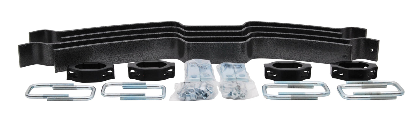 Hellwig Helper Spring Kit - Silent Support System - Add-A-Leaf - Stock Height - Rear - Steel - Silver Powder Coat - GM