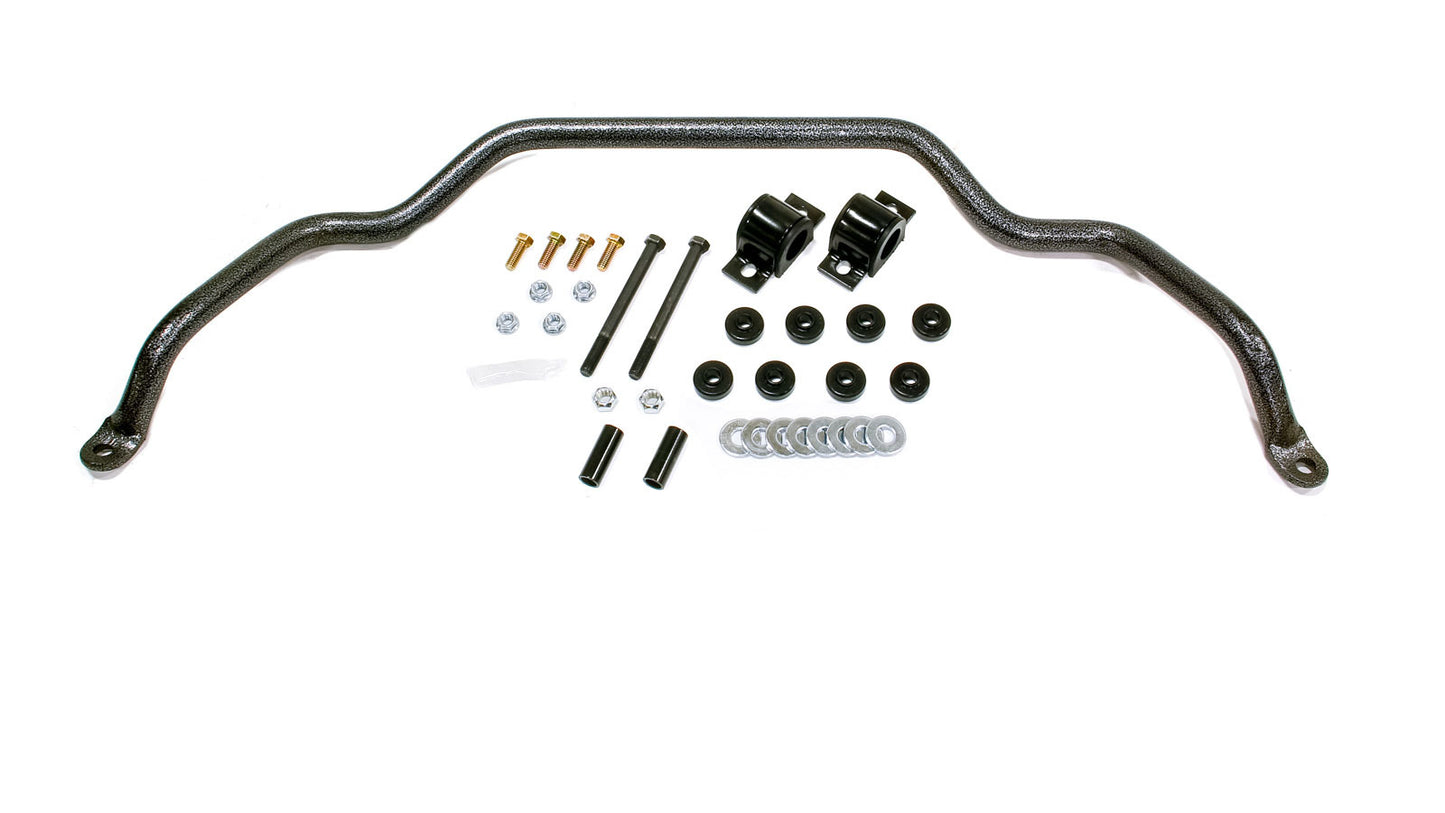 Hellwig Sway Bar - Front - 1.125 in Diameter - End Links / Hardware / Polyurethane Bushings - Chromoly - Gray Powder