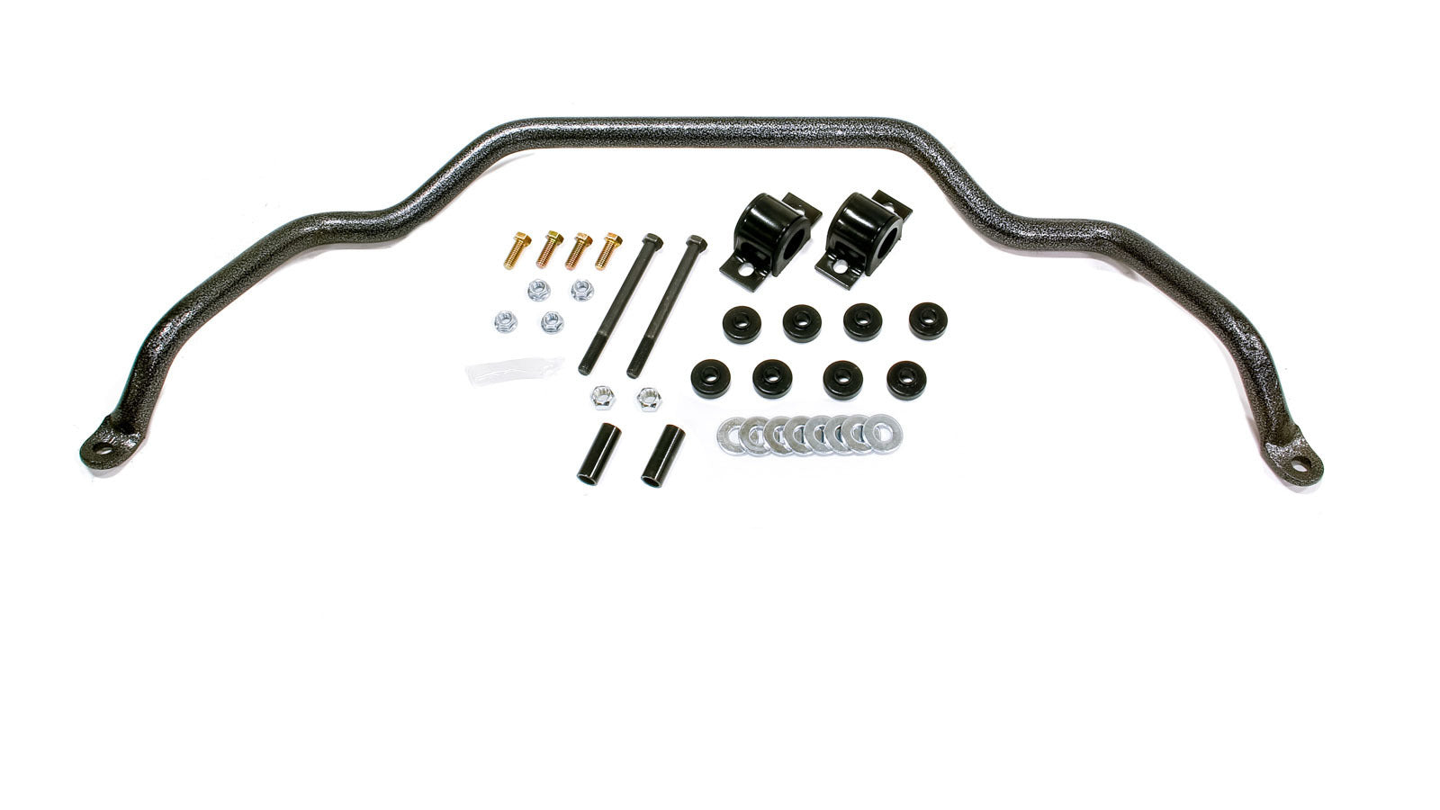 Hellwig Sway Bar - Front - 1.125 in Diameter - End Links / Hardware / Polyurethane Bushings - Chromoly - Gray Powder