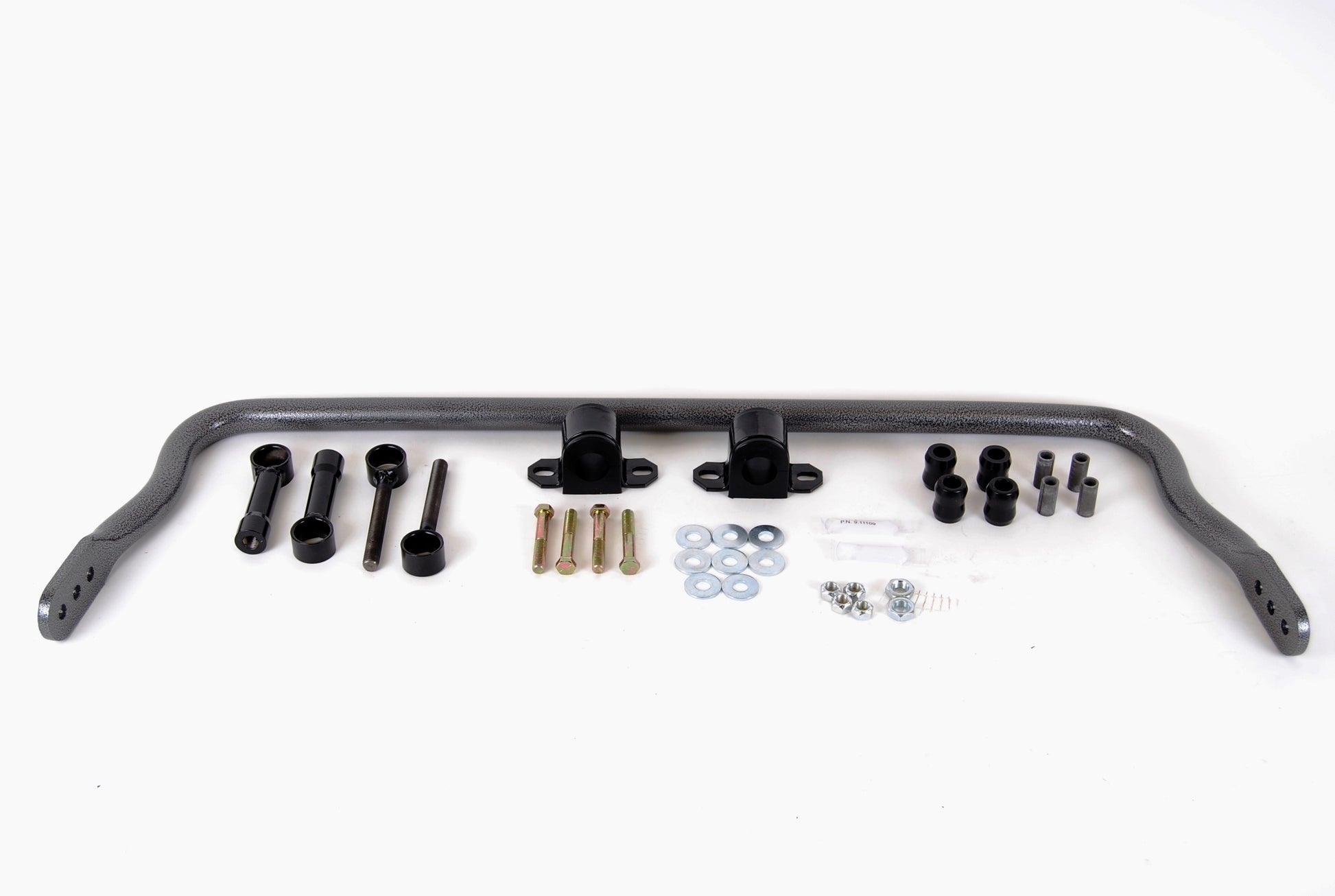 Hellwig Sway Bar - Adjustable - Front - 1.25 in Diameter - Hardware / Polyurethane Bushings - Chromoly - Gray Powder