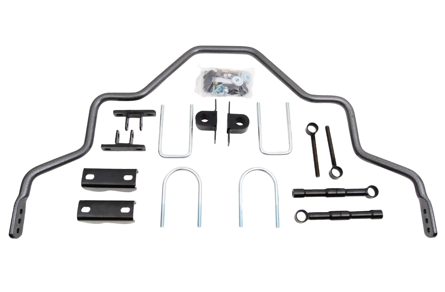 Hellwig Sway Bar - Adjustable - Rear - 1.125 in Diameter - Brackets / Hardware / Polyurethane Bushings - Chromoly -