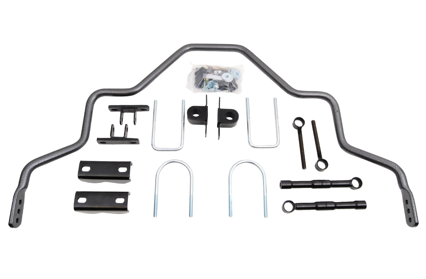 Hellwig Sway Bar - Adjustable - Rear - 1.125 in Diameter - Brackets / Hardware / Polyurethane Bushings - Chromoly -