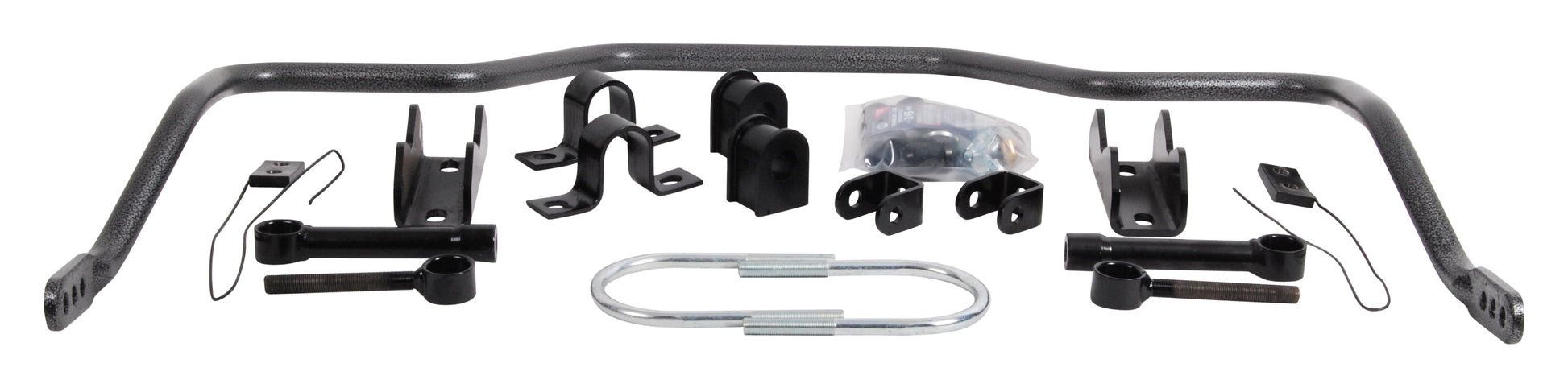 Hellwig Sway Bar - Rear - 1 in Diameter - End Links / Hardware / Polyurethane Bushings - Chromoly - Gray Powder Coat -