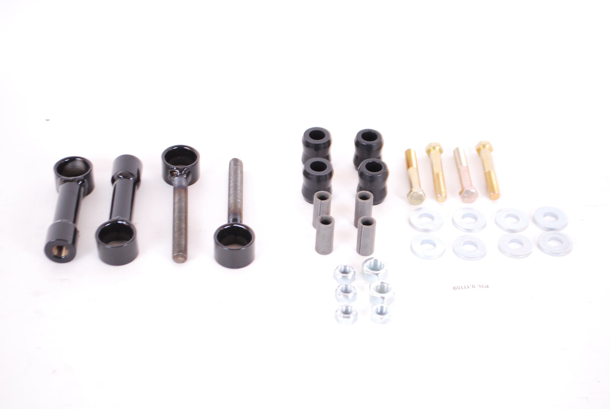 Hellwig End Link - 6 to 8 in Adjustable - Straight - Bolts / Nuts / Rubber Bushings / Sleeves / Washers - Steel -