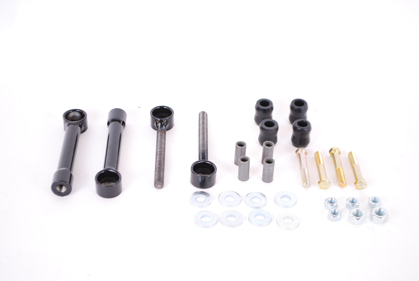 Hellwig End Link - 8 to 11 in Adjustable - Straight - Bolts / Nuts / Rubber Bushings / Sleeves / Washers - Steel -