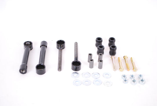 Hellwig End Link - 8 to 11 in Adjustable - Straight - Bolts / Nuts / Rubber Bushings / Sleeves / Washers - Steel -