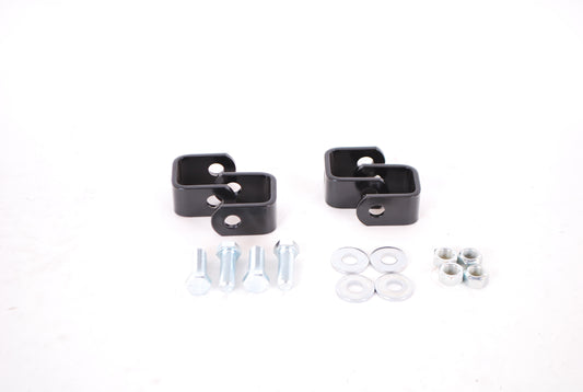 Hellwig Clevis Bracket - 1/2 in Mounting Hole - 1/2 in Bore - 3/16 in Thick - Steel - Black Powder Coat - Hellwig End