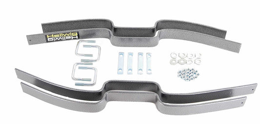 Hellwig Helper Spring Kit - Contact Helper Spring - Add-A-Leaf - Stock Height - Rear - Steel - Silver Powder Coat -