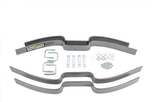 Hellwig Helper Spring Kit - Contact Helper Spring - Add-A-Leaf - Stock Height - Rear - Steel - Silver Powder Coat -