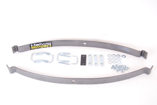 Hellwig Helper Spring Kit - EZ-990 - Add-A-Leaf - Stock Height - Rear - Steel - Silver Powder Coat - Toyota Compact