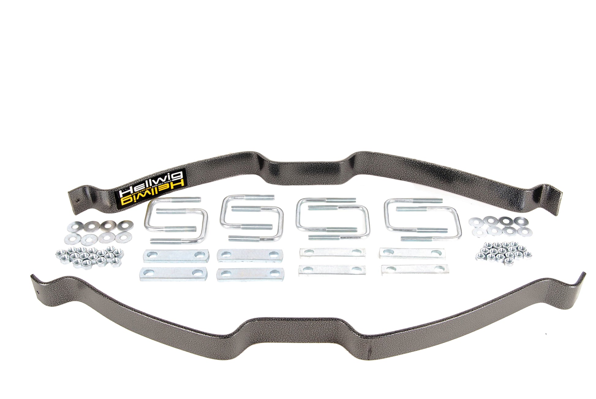 Hellwig Helper Spring Kit - EZ-990 - Add-A-Leaf - Stock Height - Rear - Steel - Silver Powder Coat - Ford Fullsize