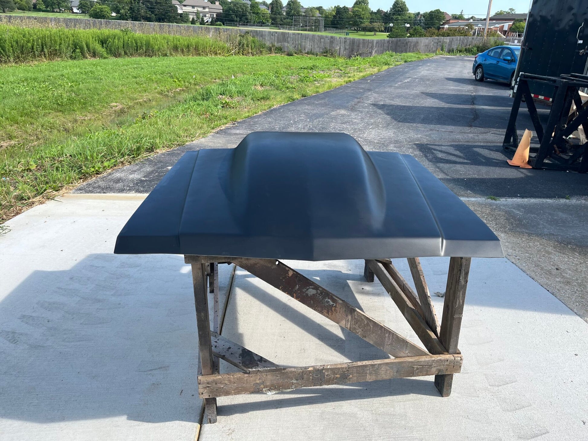 1978-1983 Fairmont 5" Sunoco / Bubble Style Bolt-On Fiberglass Hood - Glasstek H9105 product image