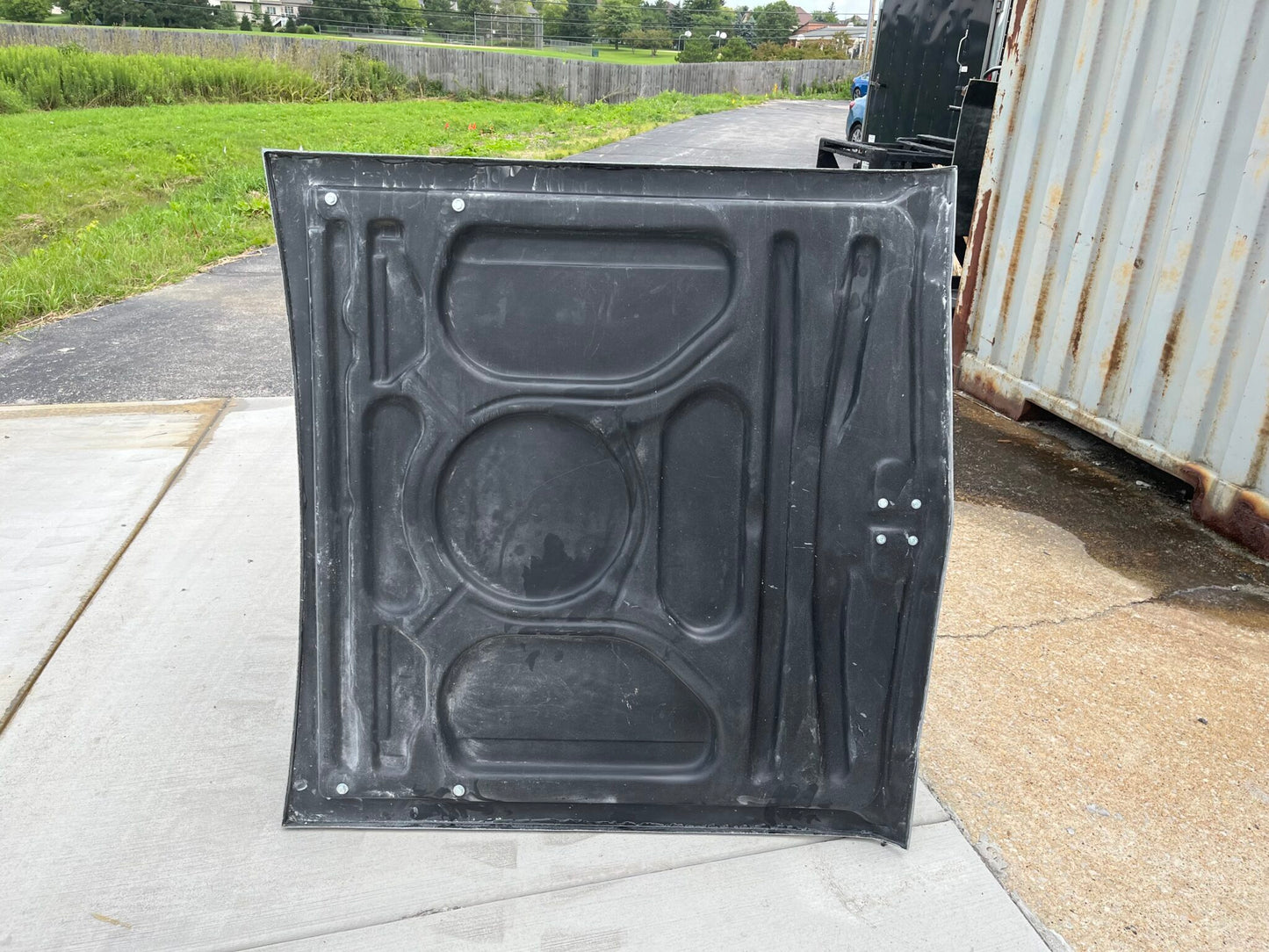 1964 Chevelle Stock Flat Bolt-On Fiberglass Hood (Full Frame) - Glasstek H1098 - view 3