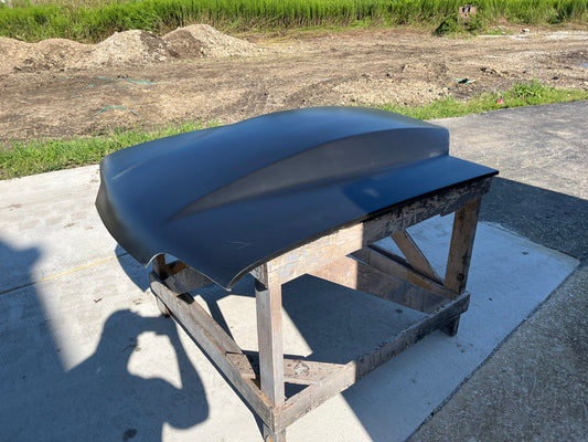 1987-1993 Mustang 4 1/2" Sunoco / Bubble Style Bolt-On Fiberglass Hood - Glasstek H9107 product image