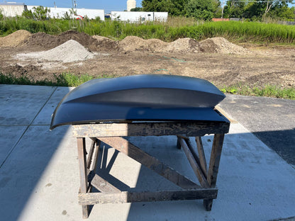 1987-1993 Mustang 4 1/2" Sunoco / Bubble Style Bolt-On Fiberglass Hood - Glasstek H9107 - view 3