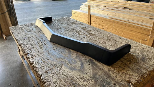 1969 Chevelle / El Camino 4" Wrap Around Front Fiberglass Spoiler - Glasstek SP026 product image
