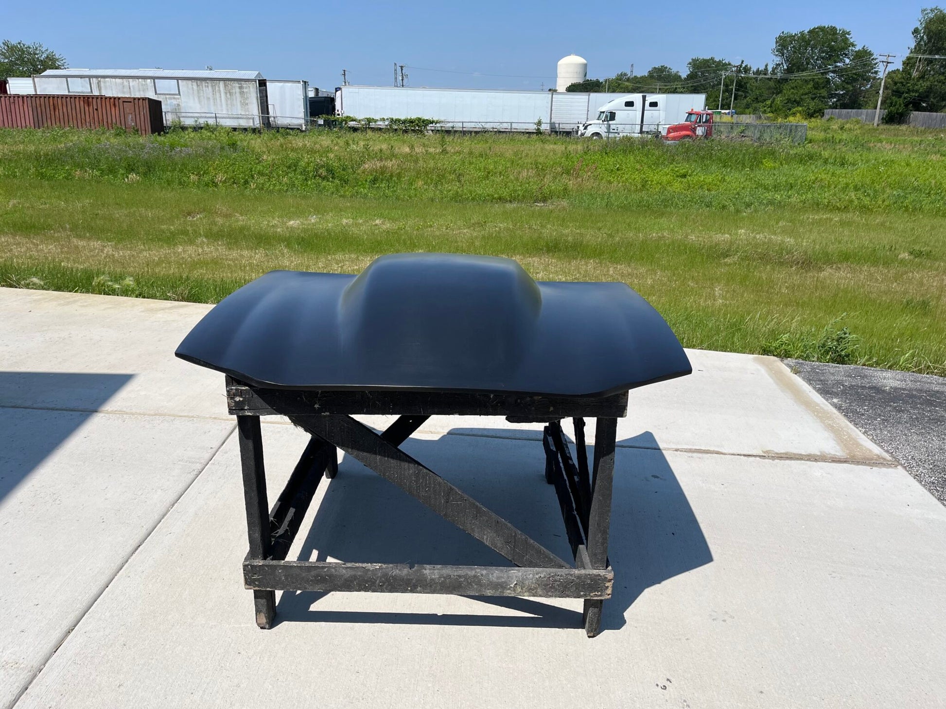 1998-2002 Camaro 5" Sunoco / Bubble Style Bolt-On Fiberglass Hood - Glasstek H1375 - view 3