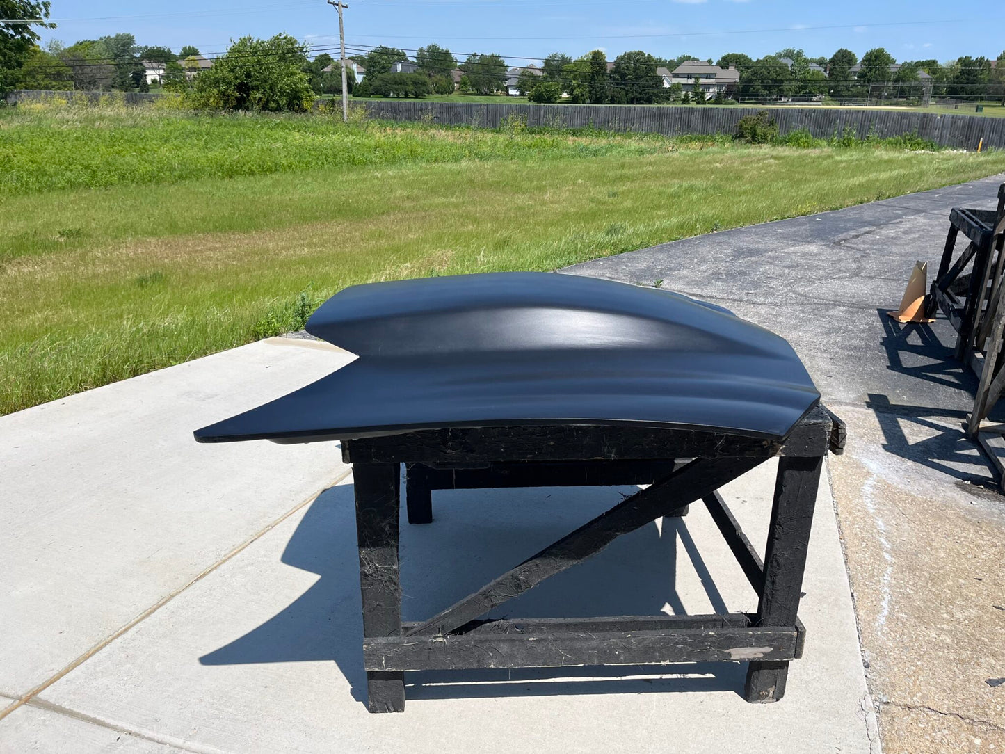1998-2002 Camaro 5" Sunoco / Bubble Style Bolt-On Fiberglass Hood - Glasstek H1375 - view 2