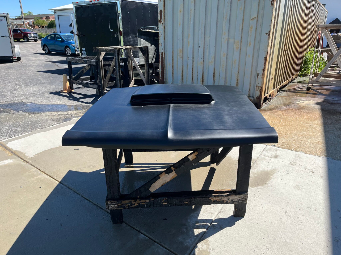1969 Coronet / Superbee Six Pack Bolt-On Fiberglass Hood (Fits 68 With Front Trimmed Straight) - Glasstek H7084 product image