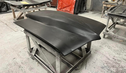1967-1969 Firebird 5" Sunoco / Bubble Style Bolt-On Fiberglass Hood - Glasstek H3073 - view 2