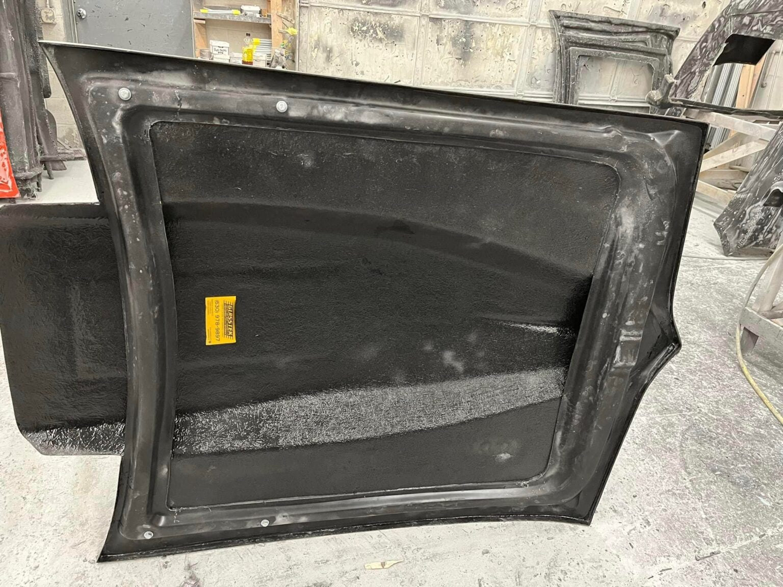 1967-1969 Firebird 5" Sunoco / Bubble Style Bolt-On Fiberglass Hood - Glasstek H3073 - view 4