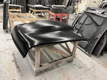 1955 Chevy 5" Tall Sunoco / Bubble Style Bolt-On Fiberglass Hood - Glasstek H1358 product image