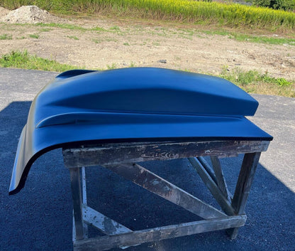 1957 Chevy 5" Sunoco / Bubble Style Bolt-On Fiberglass Hood - Glasstek H1368 - view 3
