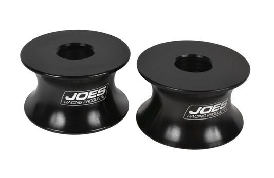 Joes Racing Products Motor Mount Spacer - 1/2 in Thick - 1/2 in ID - Aluminum - Black Anodized - Pair