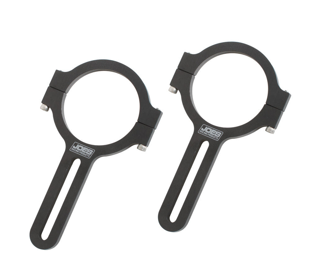 Joes Racing Products Mirror Bracket - Clamp-On - 3.5 in Long - Aluminum - Black Anodized - 1.75 in OD Tube - Pair