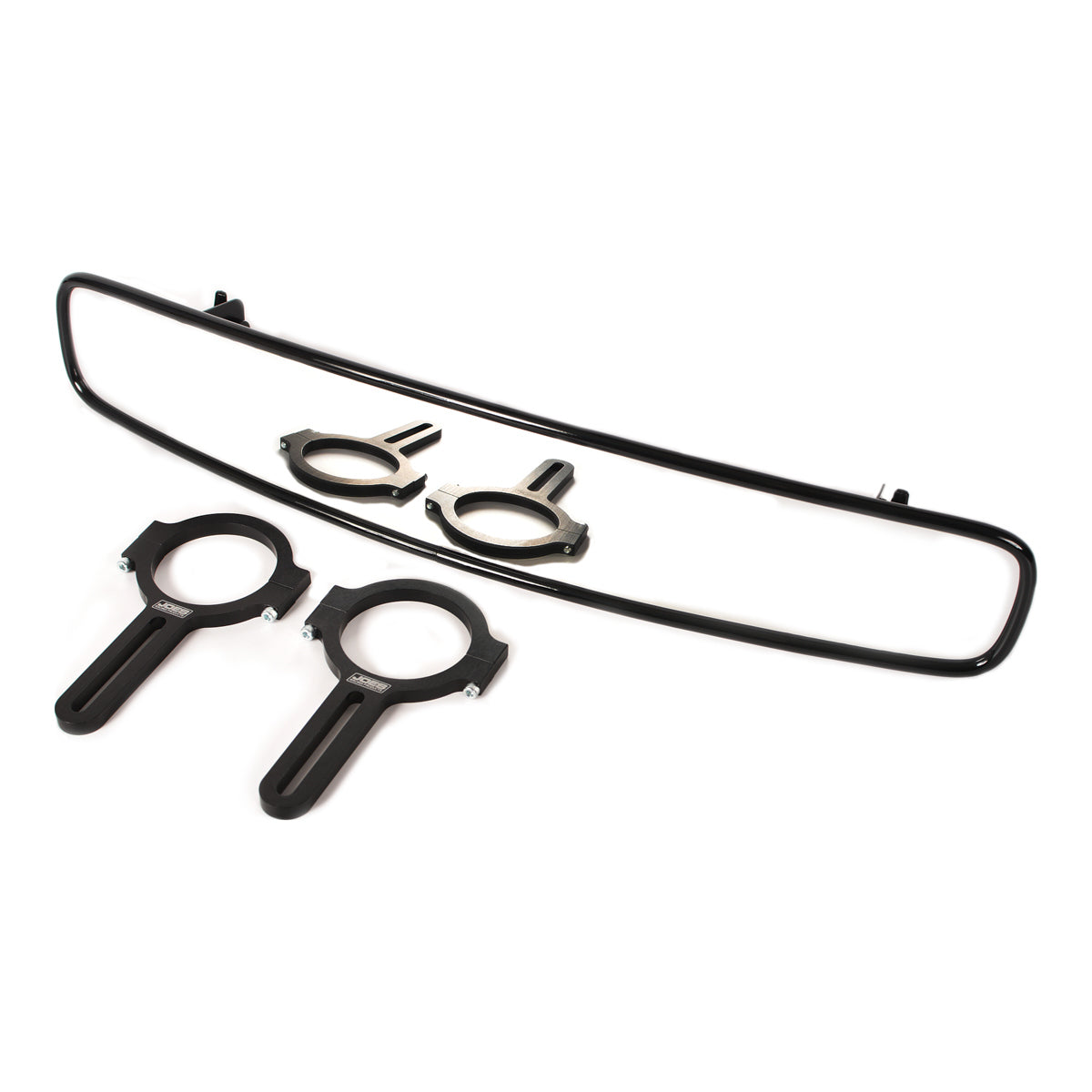 Joes Racing Products Mirror - Rear View - Wide Angle - 17 in Wide x 3 in Tall - Clamp-On - 1.5 in Tube Mount Brackets