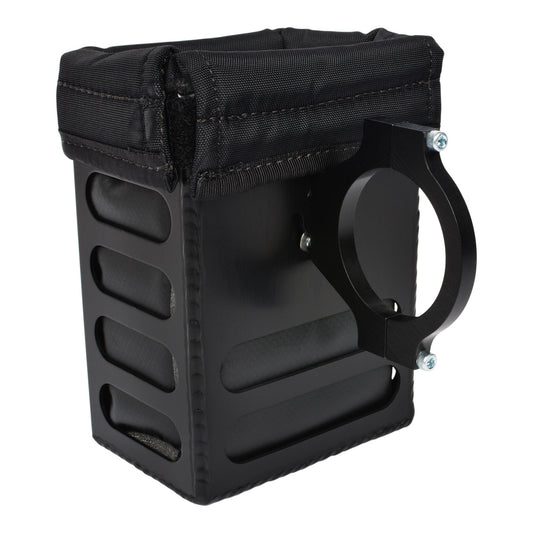 Joes Racing Products Radio Box - Small - Clamp-On - 5 in Tall - Aluminum - Black Anodized - 1.75 in Tube Mount - Each