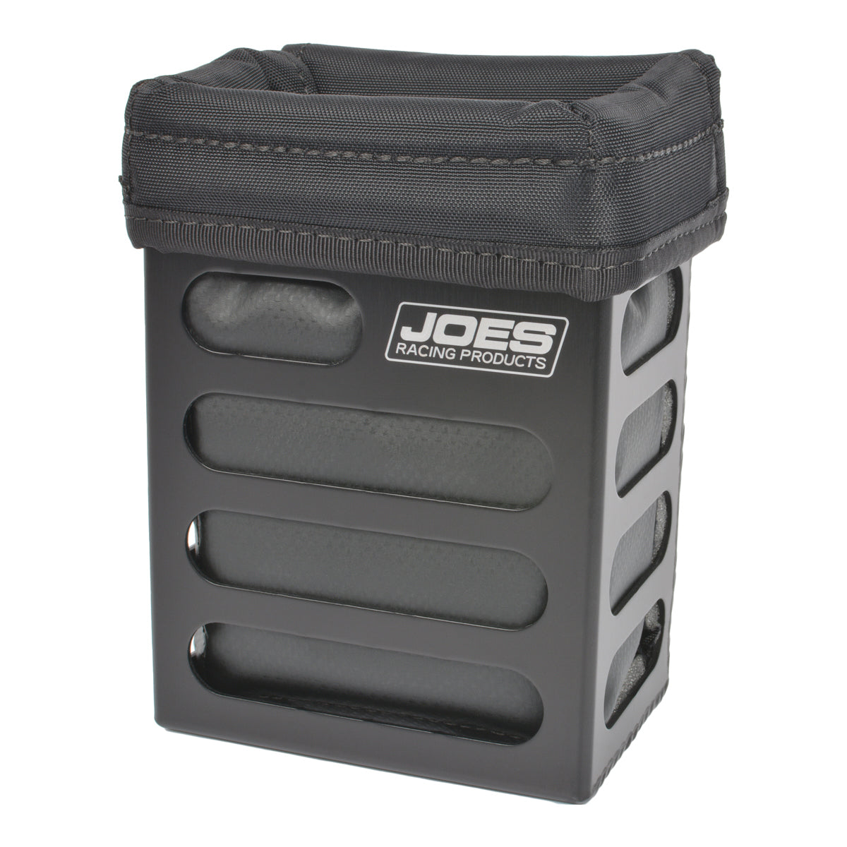 Joes Racing Products Radio Box - Small - Bolt-On - 5 in Tall - Flat Panel Mount - Aluminum - Black Anodized - Each