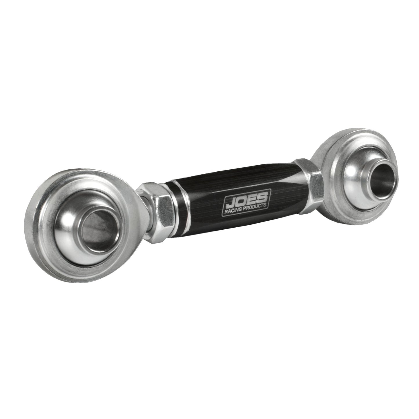 Joes Racing Products End Link - Front - Adjustable - Aluminum / Chromoly - Black Anodized / Natural - Each