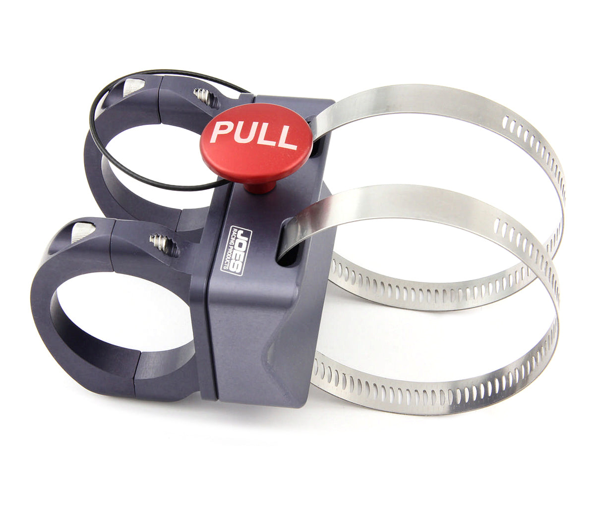 Joes Racing Products Fire Extinguisher Mount - Clamp-On - Tube Mount - Quick Release - Aluminum - Black Anodized -