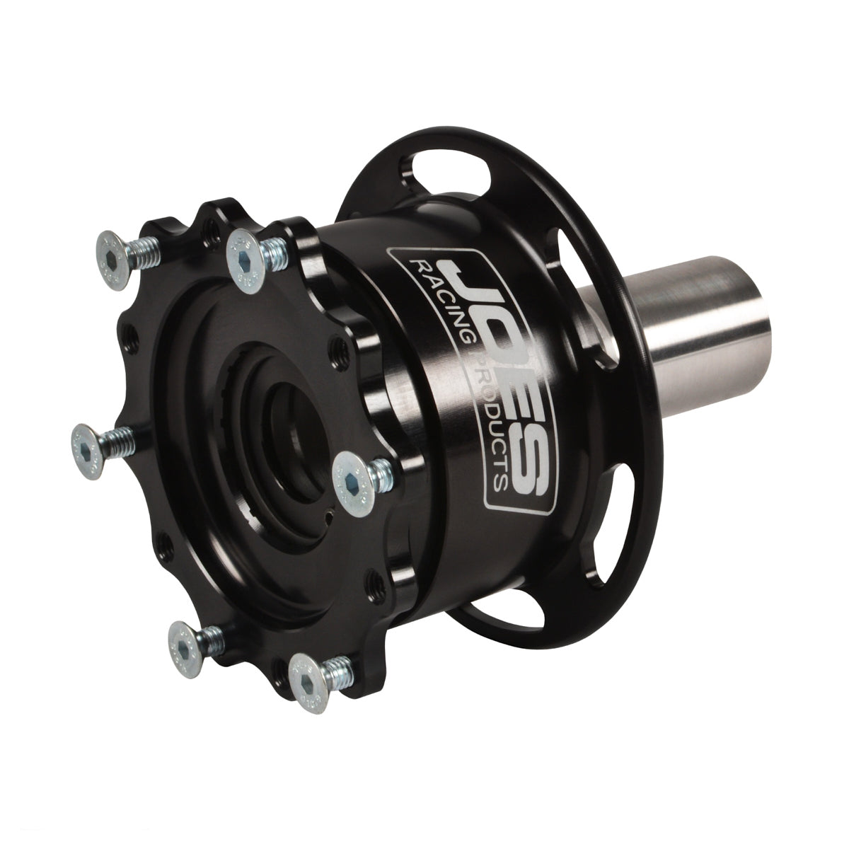 Joes Racing Products Steering Wheel Quick Release - 360 Degree Release - Spline - Aluminum - Black Anodized - 3/4 in
