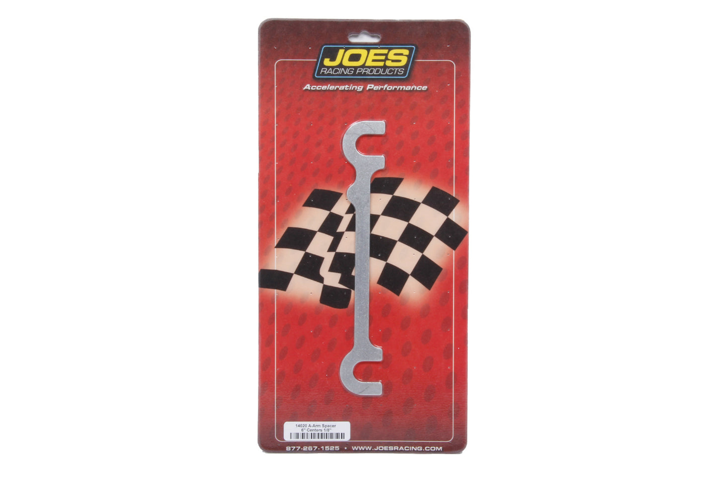 Joes Racing Products Control Arm Shims - Upper - 6 in Center Spacing - 1/8 in - Aluminum - Natural - Each