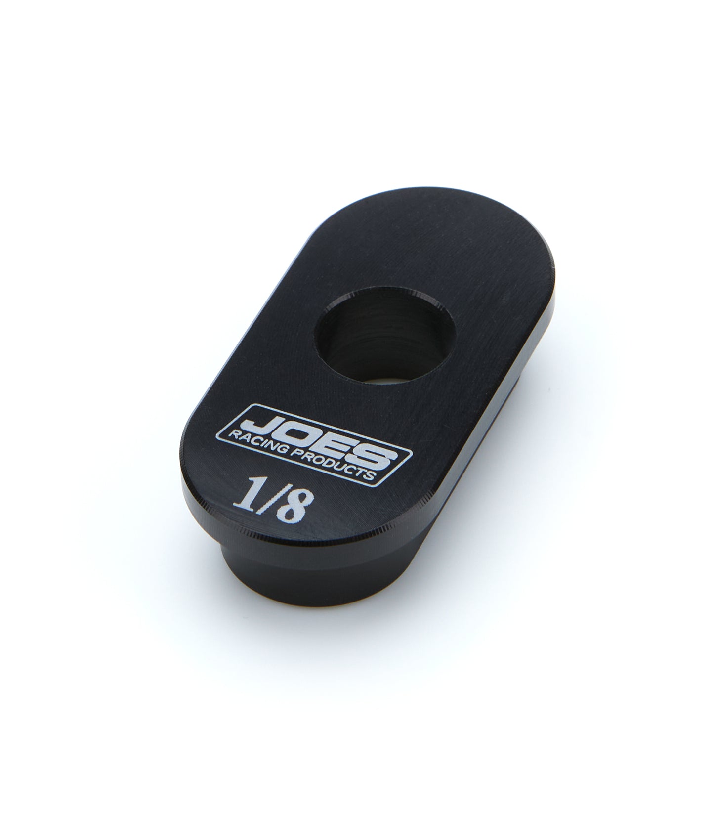 Joes Racing Products Control Arm Caster Slug - 1/2 in ID Hole - 1/8 in Offset - Aluminum - Black Anodized - Joes