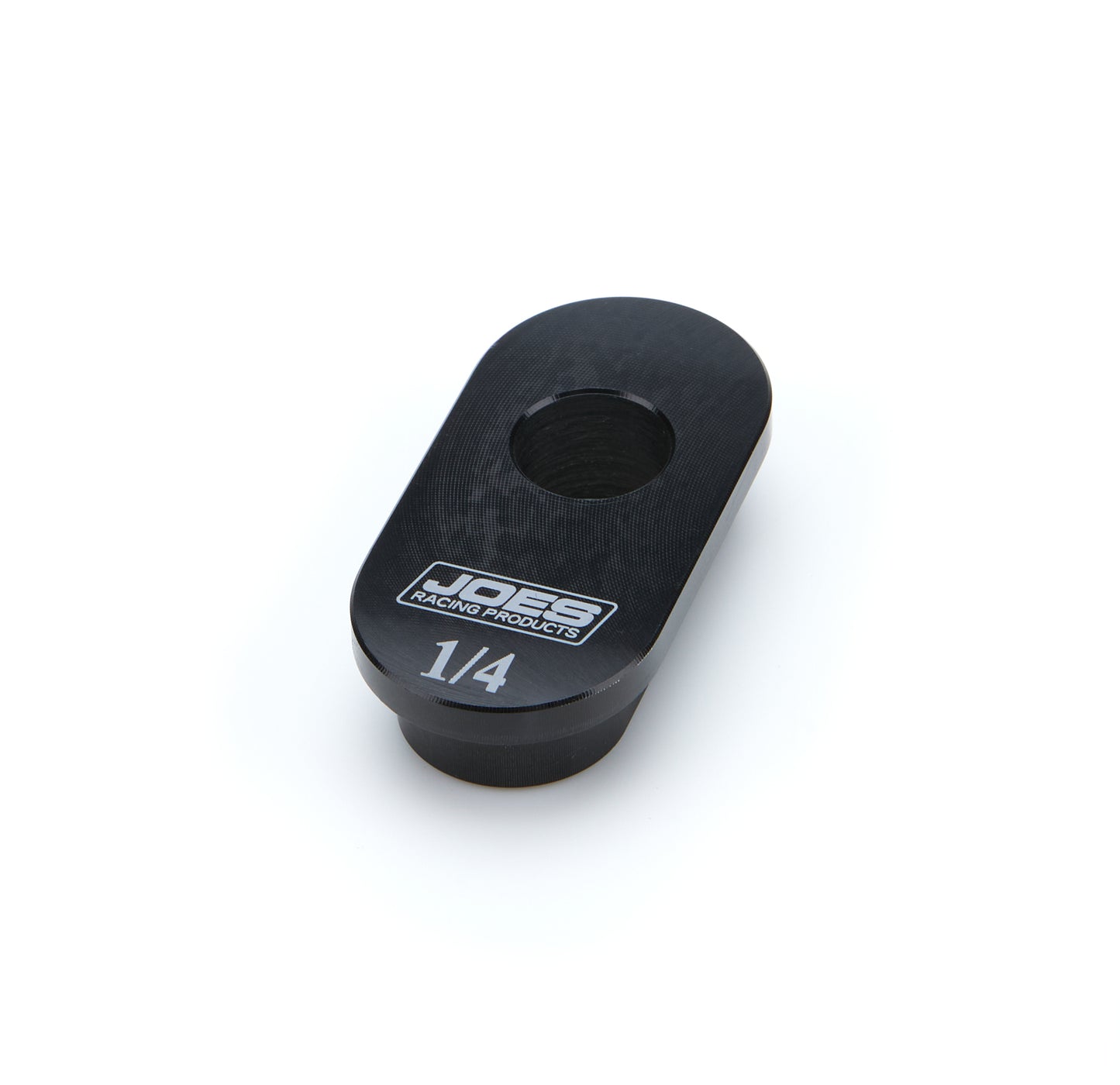 Joes Racing Products Control Arm Caster Slug - 1/2 in ID Hole - 1/4 in Offset - Aluminum - Black Anodized - Joes